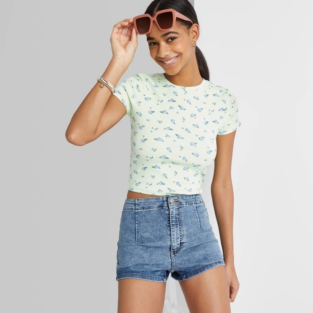 NWT Wild Fable Super High Rise Jean Shorts